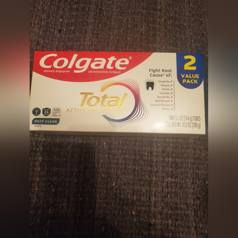 Colgate Total Active Prevention 2 Value Pack Each 5.1 oz